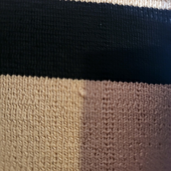 Tracy Reese Heavy Knit Multistripe Slim Stretch Pencil Midi Skirt M - Picture 4 of 10